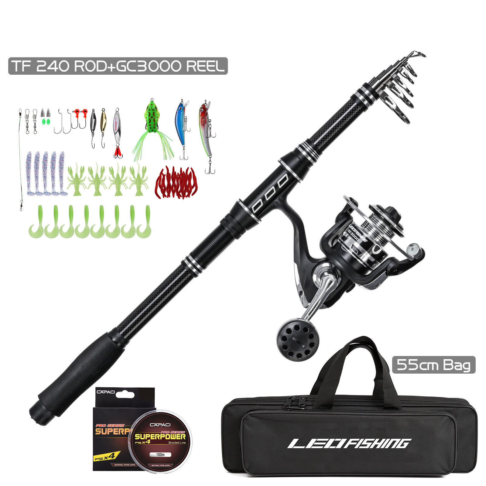 Fishing Rod and Reel Combo - Versatile and Durable Gear