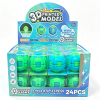 Balle anti-stress à presser et tourner, couleurs macaron, effet brillant, portable, pour adolescents et enfants, jouet souple, en stock aux États-Unis