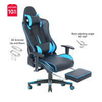 Vente en gros de chaise de bureau pour ordinateur de jeu Pro PC Gamer Racing Style chaise de jeu en cuir ergonomique et confortable chaise de jeux de course