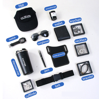 Ensemble cadeau pour homme écologique en gros avec lunettes, ceinture, thermos, montre, portefeuille, 5 en 1, cadeau de la Saint-Valentin
