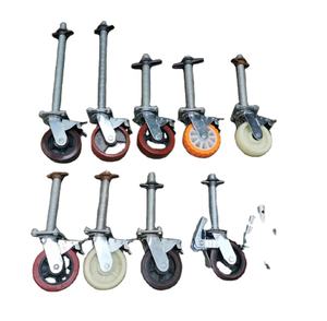 Roue d'<span class=keywords><strong>échafaudage</strong></span> en acier de construction de sécurité industrielle de haute qualité avec jambe réglable résistant à la corrosion de haute résistance - Product Image 2