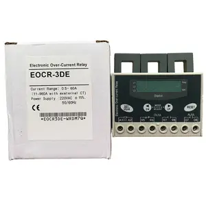 NewTrend hecho EOCR-3DE EOCR-3EZ electrónicos más actual de 0,5-60A 220V EOCR AC de sobreintensidad Digital de