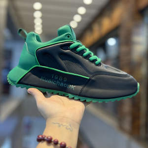 Wholesale Custom Logo Men Sneakers PU <strong>Leather</strong> Non Slip Breathable Sport Shoes Designer Fashion Casual Walking Running Shoes - Product Image 5