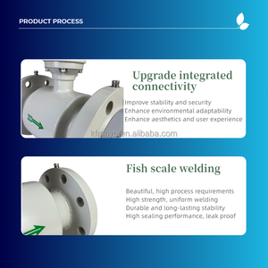 Pengukur aliran laboratorium presisi tinggi 1,6mpa dua kali dikalibrasi 0.2% R 0.5% R Flowmeter elektromagnetik dengan respons cepat - Product Image 6