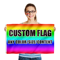 Produit promotionnel personnalisé 3x5 pieds 100% polyester de haute qualité drapeau de la république de venise impression Double face