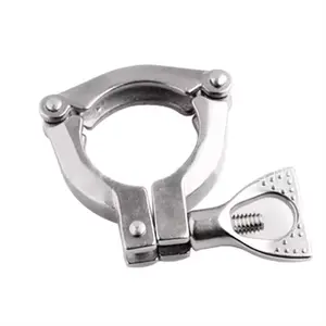 Sanitary Grade Pipe Tube 3 Piece Clamps Stainless Steel Clamp Fittings Connectors