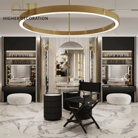 Conception de boutique de cosmétiques et de soins de la peau, comptoir de présentation de maquillage personnalisé de haute qualité, mobilier de boutique de cosmétiques de luxe