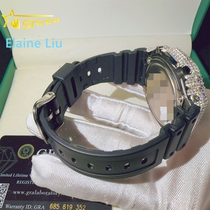 Sterling Silver 925 Iced out vvs moissanite kim cương thời trang sang trọng ga2100 Hip Hop xem trường hợp bezel với GRA cấp giấy chứng nhận - Product Image 4