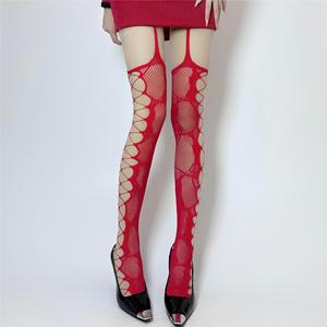 Lady Girl Party Sexy Thin Retro Rose Side Mesh ahuecado mujeres lujo maduro brillante pantimedias encaje transparente fino Stoking - Product Image 6