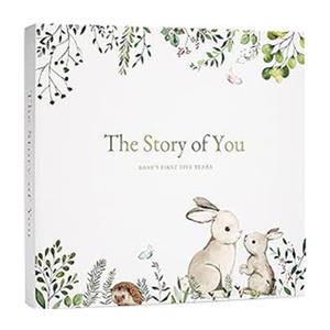 Journal d'étape <span class=keywords><strong>mensuel</strong></span> neutre avec couverture personnalisable Boîte-cadeau en papier pour <span class=keywords><strong>album</strong></span> <span class=keywords><strong>photo</strong></span> de bébé - Product Image 5