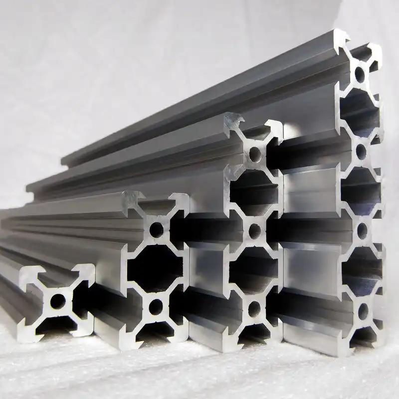 Profil aluminium ekstrusi Cnc industri anodisasi profil aluminium ekstrusi kustom