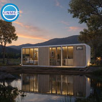 Maison-capsule Apple de luxe moderne avec commande intelligente et verrière panoramique pour les centres de villégiature et les Airbnb