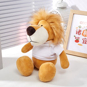 Aangepaste Pluche Leeuw Dier Speelgoed Logo Shirt Dierentuin Promotie Cadeau - Product Image 4