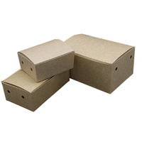 Emballage compostable Boîte en carton en papier kraft pour poulet frit Ad Chips Food