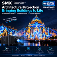 Projecteur laser professionnel de 25 000 lumens ANSI pour la cartographie 3D architecturale avec WUXGA, correction 6 points et contraste élevé