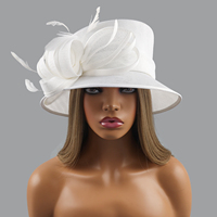 Nouveau Chapeau Fascinateur de Mode Festive, Chapeau d'Église de Luxe en Sinamay à Nœud Papillon, Nouveau Filet à Cheveux, Cadeau pour Femmes, Fête, Danse, Décoration