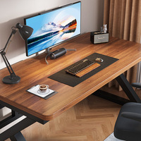 Table de jeu pour ordinateur moderne en gros, bureau PC avec base métallique noire, bureau de jeu