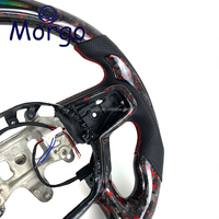 Volant en fibre de carbone forgé chauffant personnalisé avec affichage LED du régime moteur pour Dodge Ram TRX 2019-2025