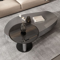 Table basse minimaliste italienne en acier inoxydable, style moderne, disponible en différentes tailles et formes, idéale pour salon, petite taille.