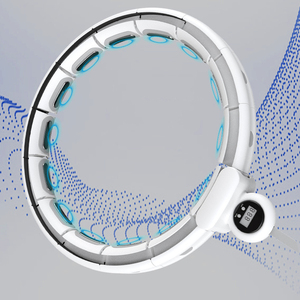 Smart Weighted <strong>Hoop</strong> for Adults Detachable 360 Degree Auto-Spinning <strong>Ball</strong> Fitness Ring <strong>Hoop</strong> Massaging Feature for <strong>Exercise</strong> Circles - Product Image 1