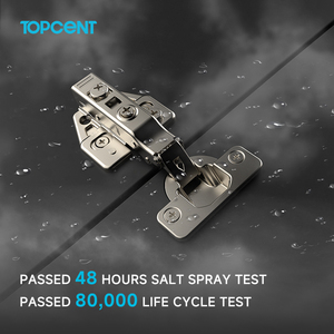 مفصلات مطبخ ثلاثية ورباعية الأبعاد من توبسنت، إغلاق ناعم بزاوية 100-105 درجة، كأس 35 ملم، مفصلات من الفولاذ المدلفن على البارد - Product Image 3