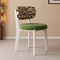 Chaise de salle à manger moderne minimaliste en bois massif avec dossier, design italien de luxe léger pour petit appartement, mobilier de maison