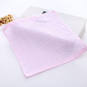 Cotton Checkered <b>Square</b> Baby Towel Quick-Dry Infants And Young Children Home Use 50g Or Less - Product Image 4
