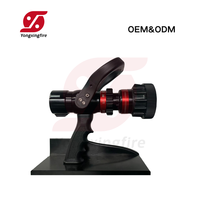 Lance d'incendie en aluminium robuste de 2 1/2 po, 95 à 250 GPM, avec raccord NH, débit sélectionnable, lance de pulvérisation détachable pour la lutte contre les incendies