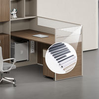 Bureaux pour employés, bureaux financiers, armoires de rangement, armoires hautes, bureaux à cloisons, bureaux de bureau en bois