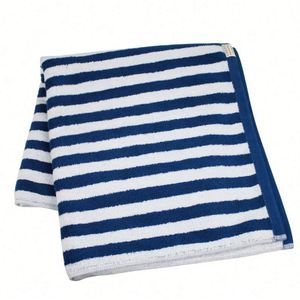 Serviette de plage d'été en coton de luxe moderne à rayures, personnalisable avec logo, très vendue, de haute qualité, pour la maison - Product Image 3