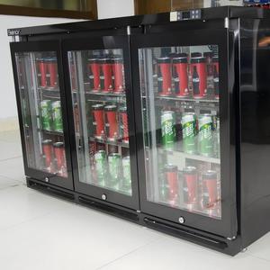 業務用デジタル温度制御<span class=keywords><strong>3</strong></span>ドアガラス扉キャビネットレストランクーラーミニ冷蔵庫冷凍庫機器 - Product Image 6
