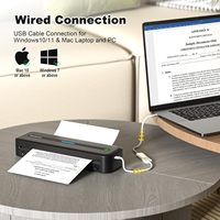 Imprimante thermique portable Phomemo M832 A4 300 DPI sans fil, imprimante de documents sans encre pour iOS, Android, Windows