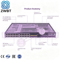 H3C S5590-28T8XC-EI Switch de Red de 36 Puertos 1G/10G Capa 3 POE SNMP QoS VLAN - En Stock