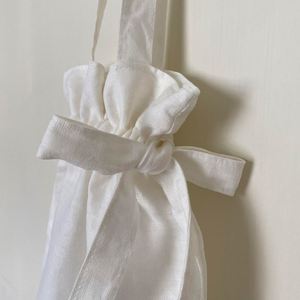 Hot Selling Cotton Muslin <b>Drawstring</b> <b>Pouch</b> Customized Logo Printing Cotton Dust <b>Pouch</b> With Tote - Product Image 4