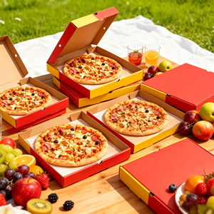 <span class=keywords><strong>Scatole</strong></span> per <span class=keywords><strong>Pizza</strong></span> Personalizzate OEM con Logo, Cartone Rinforzato per Imballaggio <span class=keywords><strong>Pizza</strong></span>, Confezioni da Asporto di Grande Volume - Product Image 2
