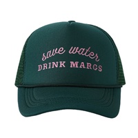 Gorra de béisbol vintage de 6 paneles con bordado personalizado de letras, gorra trucker de malla transpirable de 5 paneles, ajustable para deportes al aire libre