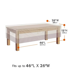 Housse de protection pour meubles en tissu Oxford 210D pour table basse et table à manger, imperméable et anti-poussière - Product Image 1