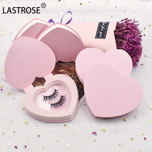 Caja de pestañas de lujo al por mayor para el día de San Valentín OEM embalaje de pestañas en forma de corazón, caja de embalaje de pestañas de visón 3D - Product Image 5