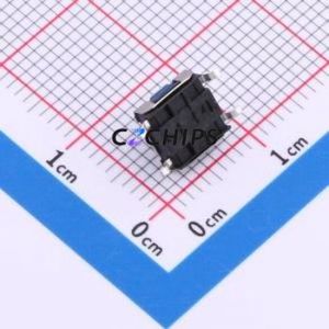 TS-1047A-A45B3-D2 Tactile Switch SMD,6.2x6.4mm Switch Single Pole Single Throw Round Button 2.5N Vertical Mount - Product Image 2