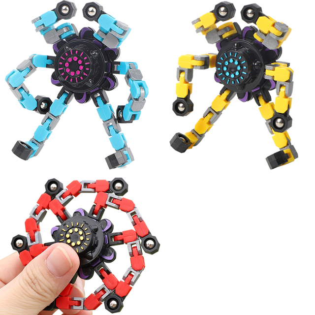 Fidget Spinner Toy Transformable Hand Spinner Fingertip Top Mechanical Sensory Toys Supplies Sports and Recreational Products