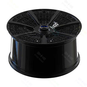 RCSR Jantes gravées CNC de luxe Jantes uniques en alliage d'aluminium forgé avec finition or-noir et maille pour <span class=keywords><strong>Maybach</strong></span> - Product Image 5