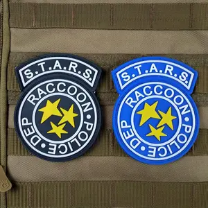 Patch di gomma personalizzata fornitore di fabbrica vestiti morbido Logo personalizzato 3D PVC Patch