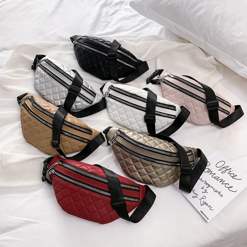 Luxury Female Belt Bag Handbag Rhombus Pack Purse Fashion Waist Bags Ladies Crossbody Chest Bag