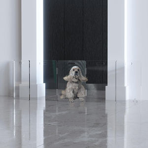 Premio di grandi dimensioni in acrilico chiaro cane gioco penna recinzione pannello Plexiglass cane cancello con pulsante di chiusura tipo - Product Image 6