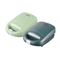 Machine à sandwich électrique pour le petit-déjeuner à une tranche de stockage vertical Mini appareil de cuisine Température de plaque fixe pour un usage domestique