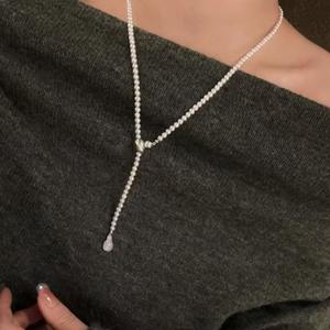 Nuevo Producto de Zhizhen, Versátil para Xiaomi, Cadena de Suéter con Perla, Collar de Calidad con Bombilla Pequeña, Collar con Diamantes de Temperamento Completo - Product Image 2