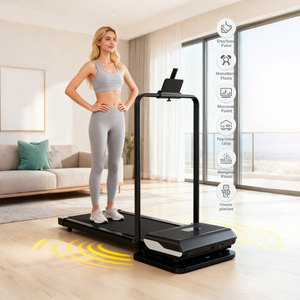 Tapis de course électrique pliable le plus vendu, plateforme de marche plate pour bureau à domicile avec écran LED, portable 3-en-1 - Product Image 6