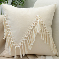 Bohême maroc coton lin gland Ins canapé oreiller housse de coussin divers croix fleur Animal dessin animé fée paysage nautique
