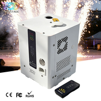 WEDOSATGE Mini Machine à Étincelles Froides 350W Multi-tension Équipement DJ Électronique Effets Scéniques Télécommande Fontaine d'Étincelles pour Fêtes
