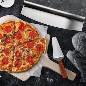 Tagliapizza Multifunzionale Sostenibile in Acciaio Inox, Stile Coltello da Chef <span class=keywords><strong>per</strong></span> <span class=keywords><strong>Pizza</strong></span>, Formaggio e <span class=keywords><strong>Pasta</strong></span> - Product Image 2